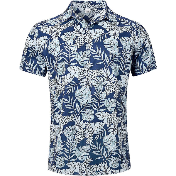 Leaf & Pineapple Novelty Hawaiian Shirt
