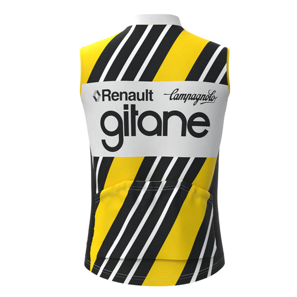 Renault Gitane Yellow Retro MTB Cycling Vest
