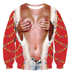 Hand on Boobs Ugly Christmas Sweater
