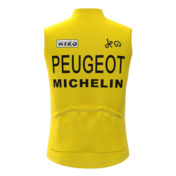 Peugeot Yellow Retro MTB Cycling Vest
