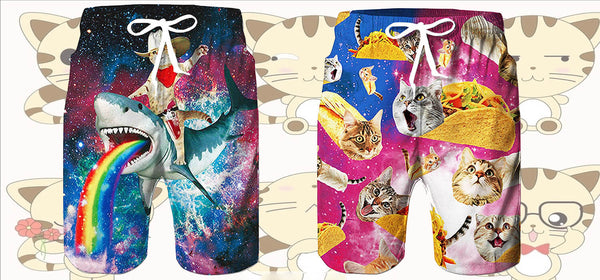 2023 Best Cat Funny Swimming Trunks