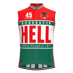 A Sunday in Hell Red Retro MTB Cycling Vest