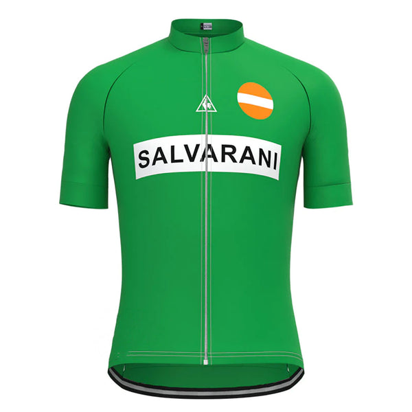 SALVARANI Green Vintage Short Sleeve Cycling Jersey Matching Set