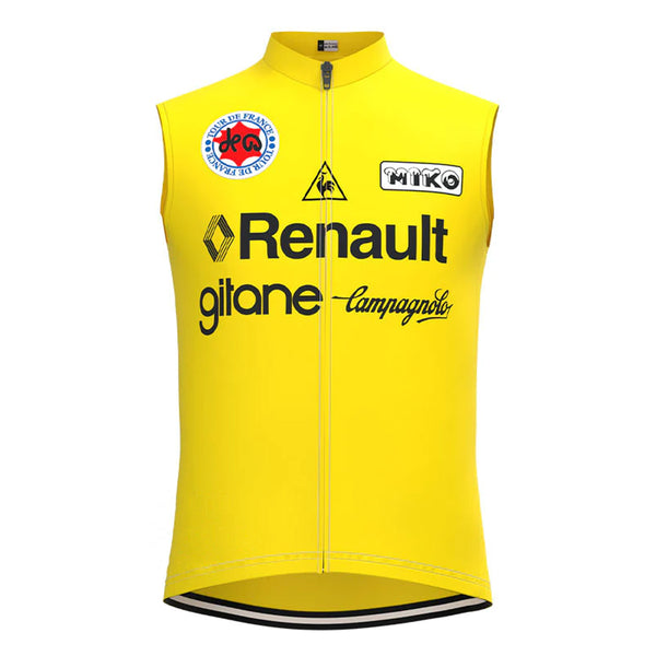 Renault Gitane Yellow Retro MTB Cycling Vest
