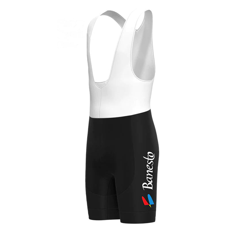 Banesto Gray Vintage Short Sleeve Cycling Jersey Matching Set