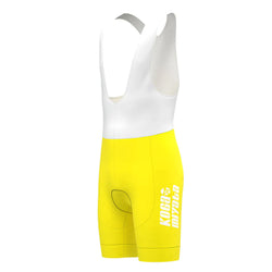 IJsboerke Yellow Retro Cycling Bib Shorts