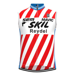 Skil-Sem Red Stripe Retro MTB Cycling Vest