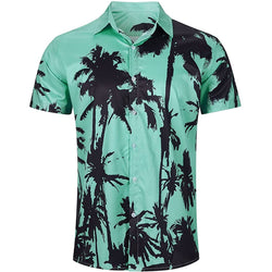 Palm Tree Green Funny Hawaiian Shirt