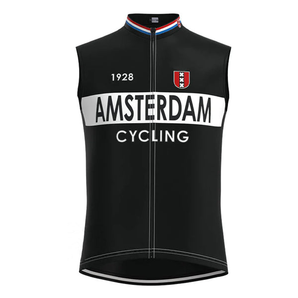 Amsterdam Black Retro MTB Cycling Vest