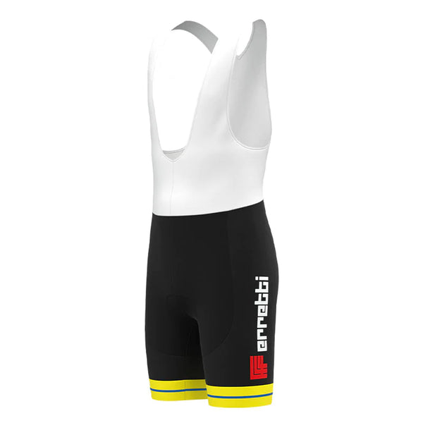 FErretti Black Retro Cycling Bib Shorts