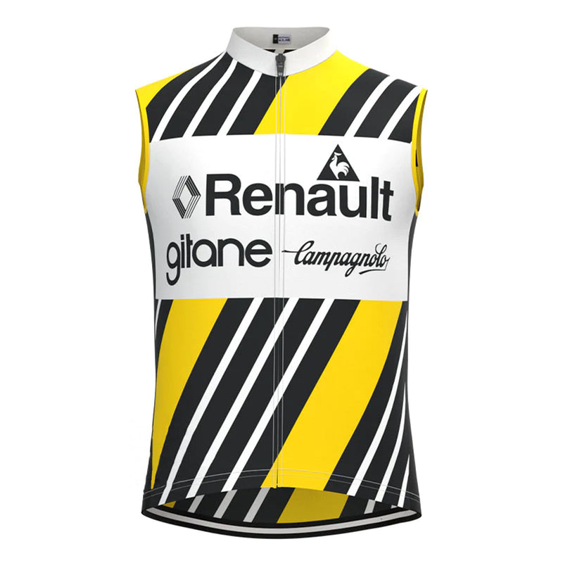 Renault Gitane Yellow Retro MTB Cycling Vest