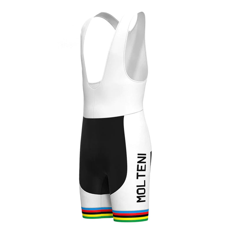 Molteni White Vintage Short Sleeve Cycling Jersey Matching Set