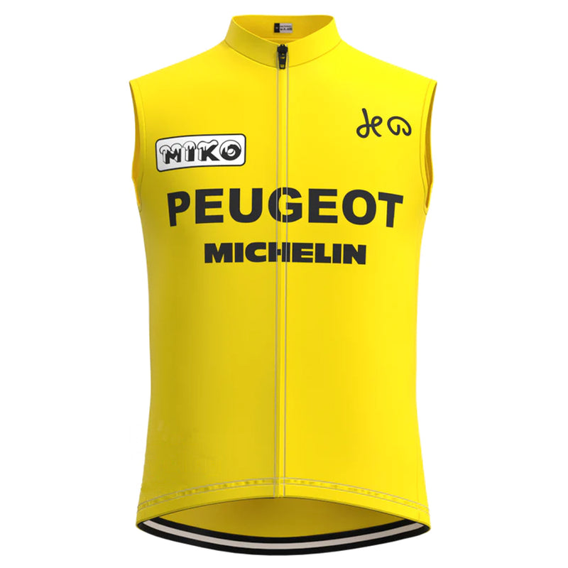 Peugeot Yellow Retro MTB Cycling Vest