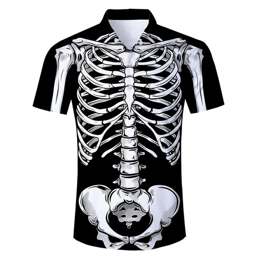 Skeleton Halloween Funny Hawaiian Shirt