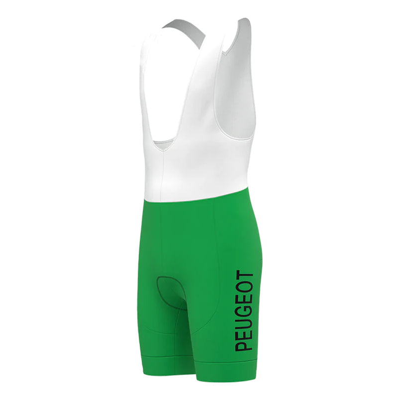 Peugeot Green Vintage Short Sleeve Cycling Jersey Matching Set