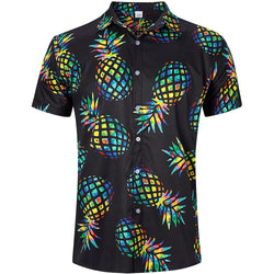 Pineapple Black Funny Hawaiian Shirt