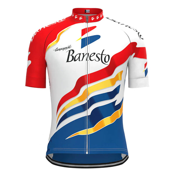 Banesto Colourful Vintage Short Sleeve Cycling Jersey Matching Set