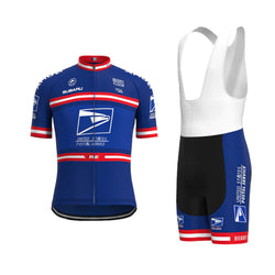 BISSELL Blue Vintage Short Sleeve Cycling Jersey Matching Set