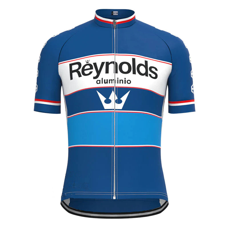 Reynolds Blue Vintage Short Sleeve Cycling Jersey Matching Set