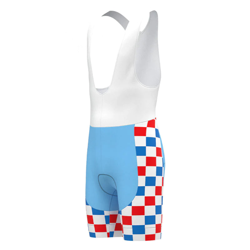 Splendor Blue Retro Cycling Bib Shorts