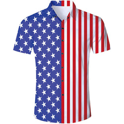 American Flag Funny Hawaiian Shirt