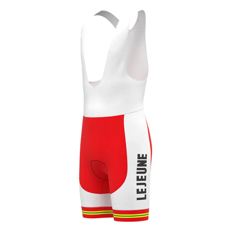 Lejeune BP Red Vintage Cycling Bib Shorts