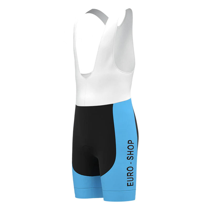 Euro Shop Splender Blue Vintage Short Sleeve Cycling Jersey Matching Set