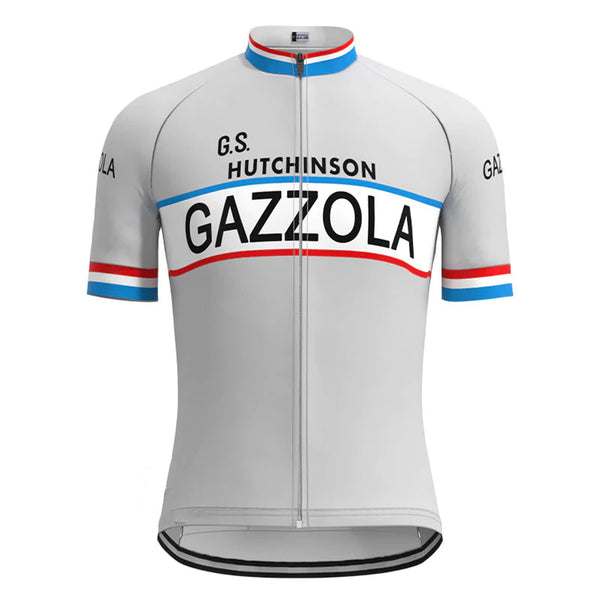 Gazzola Gray Vintage Short Sleeve Cycling Jersey Matching Set