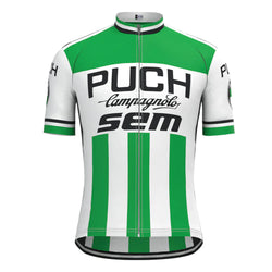 Puch Sem Campagnolo Green Short Sleeve Vintage Cycling Jersey Top