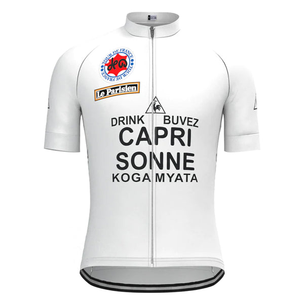 Capri Sonne White Vintage Short Sleeve Cycling Jersey Matching Set