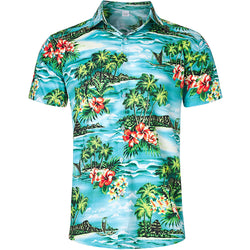 Hawaii Island Tree Green Funny Hawaiian Shirt