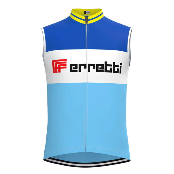 FErretti Blue Retro MTB Cycling Vest