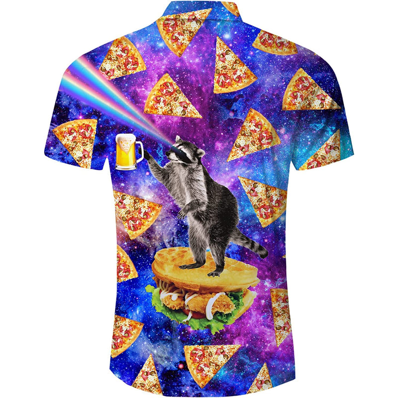 Galaxy Pizza Itachi Funny Hawaiian Shirt