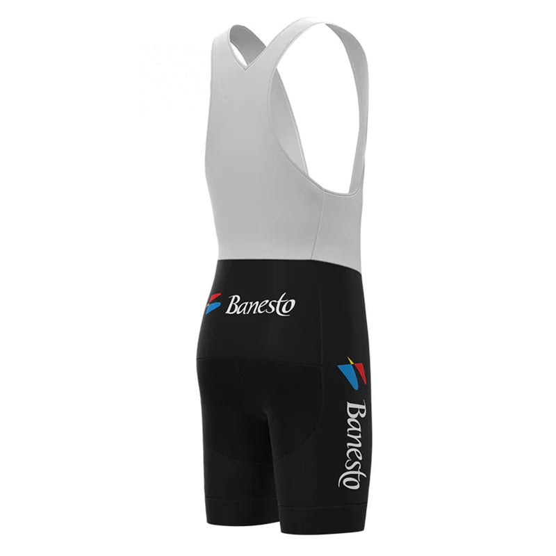 Banesto Gray Vintage Short Sleeve Cycling Jersey Matching Set