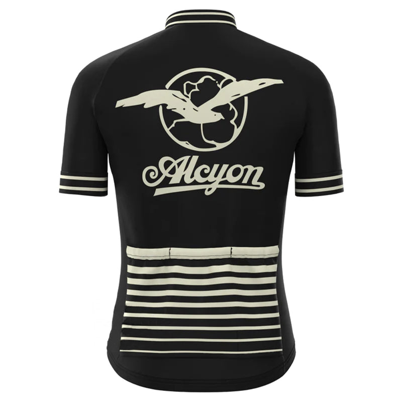 Paris Roubaix Black Vintage Short Sleeve Cycling Jersey Matching Set
