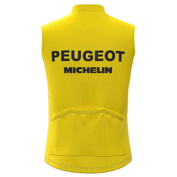 Peugeot Yellow Retro MTB Cycling Vest
