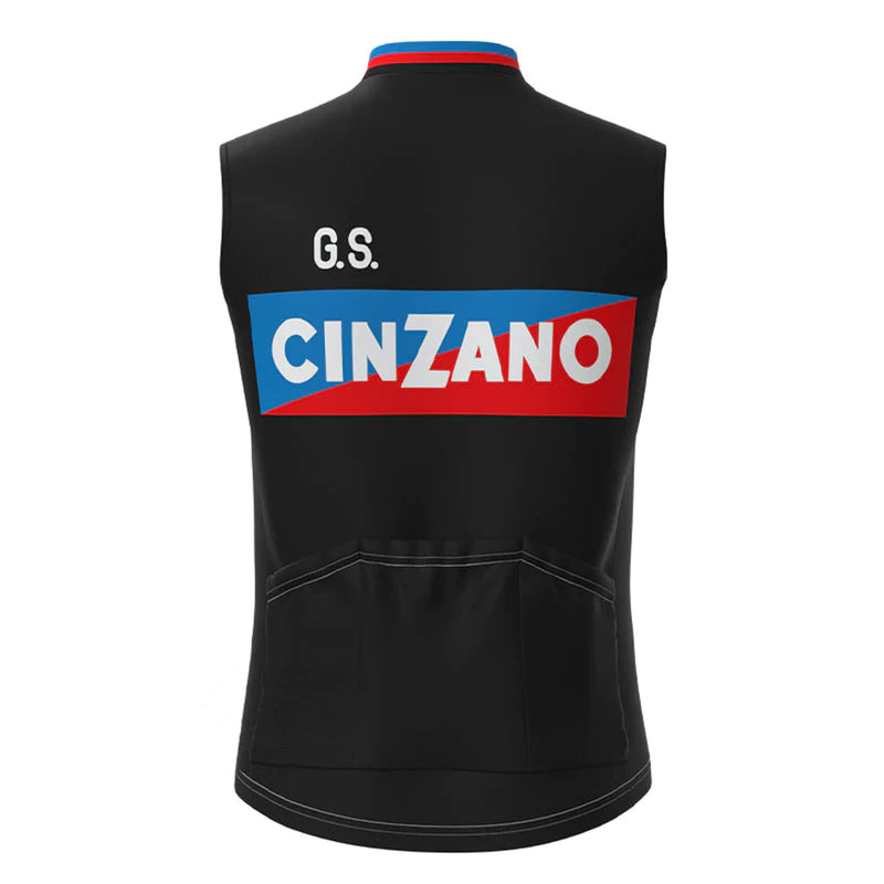 CINZANO Black Retro MTB Cycling Vest