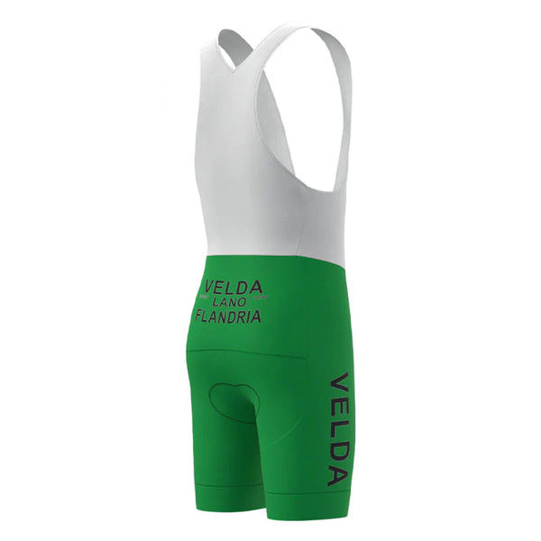 Flandria Velda Lano Green Retro Cycling Bib Shorts