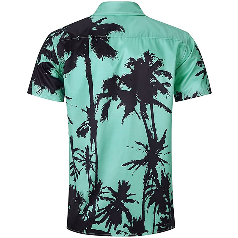 Palm Tree Green Funny Hawaiian Shirt