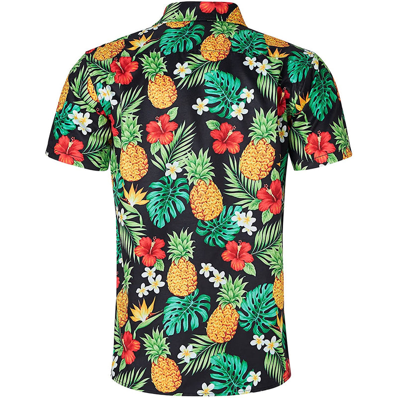 Pineapple Floral Funny Hawaiian Shirt