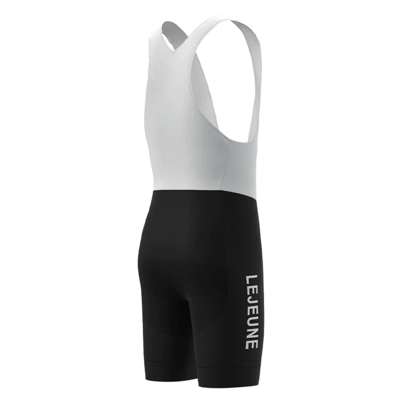 Lejeune Black Retro Cycling Bib Shorts