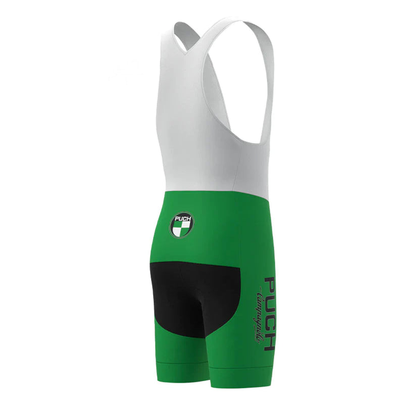 Puch Sem Campagnolo Green Retro Cycling Bib Shorts