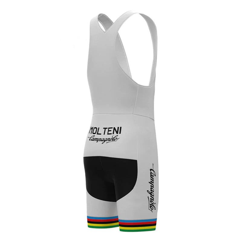 Molteni White Vintage Short Sleeve Cycling Jersey Matching Set