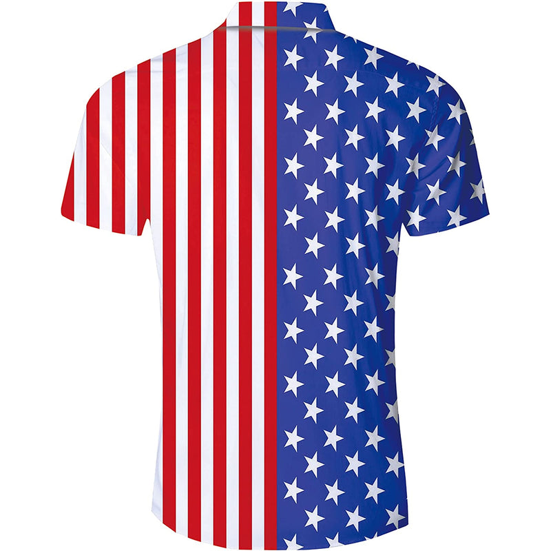 American Flag Funny Hawaiian Shirt
