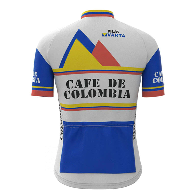 Cafe De Colombia Vintage Short Sleeve Cycling Jersey Matching Set