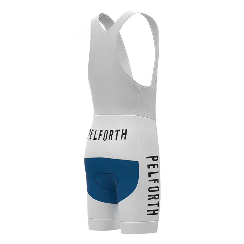 Pelforth Sauvage Lejeune Yellow Blue Vintage Short Sleeve Cycling Jersey Matching Set