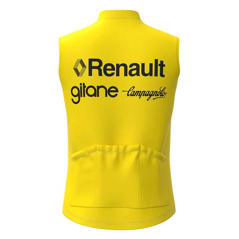 Renault Gitane Yellow Retro MTB Cycling Vest