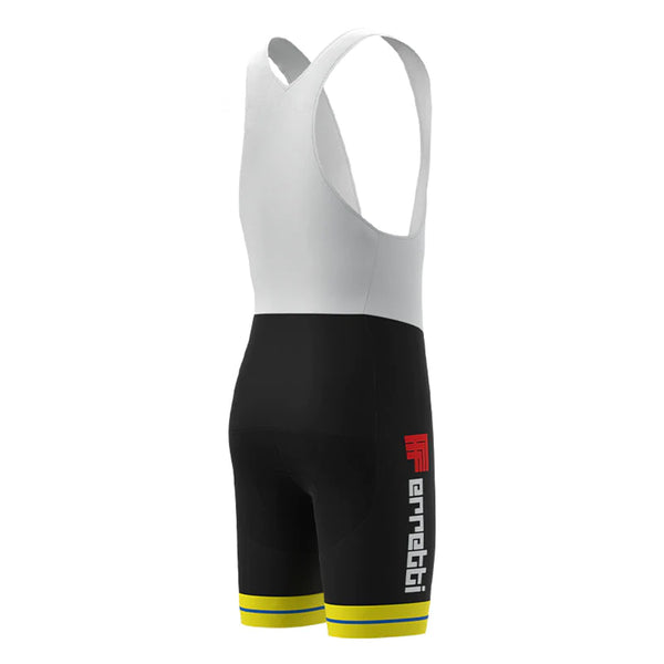 FErretti Black Retro Cycling Bib Shorts