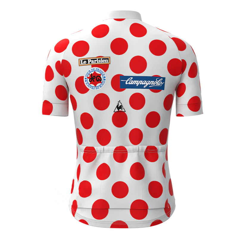Le Parisien Red Vintage Short Sleeve Cycling Jersey Matching Set