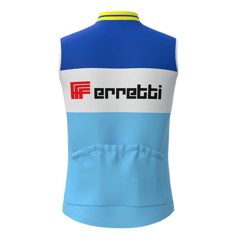FErretti Blue Retro MTB Cycling Vest